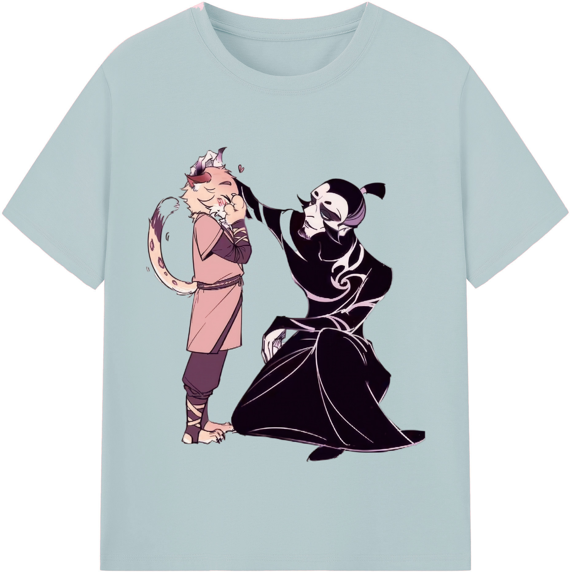 （画像用） Ne Zha 2 ナタ 魔童の大暴れ 綿100％半袖Tシャツ（フロントプリント）